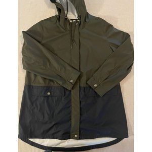 Levi's, Hooded Rain / Windbreaker, Women's Green Jacket, Size 2X